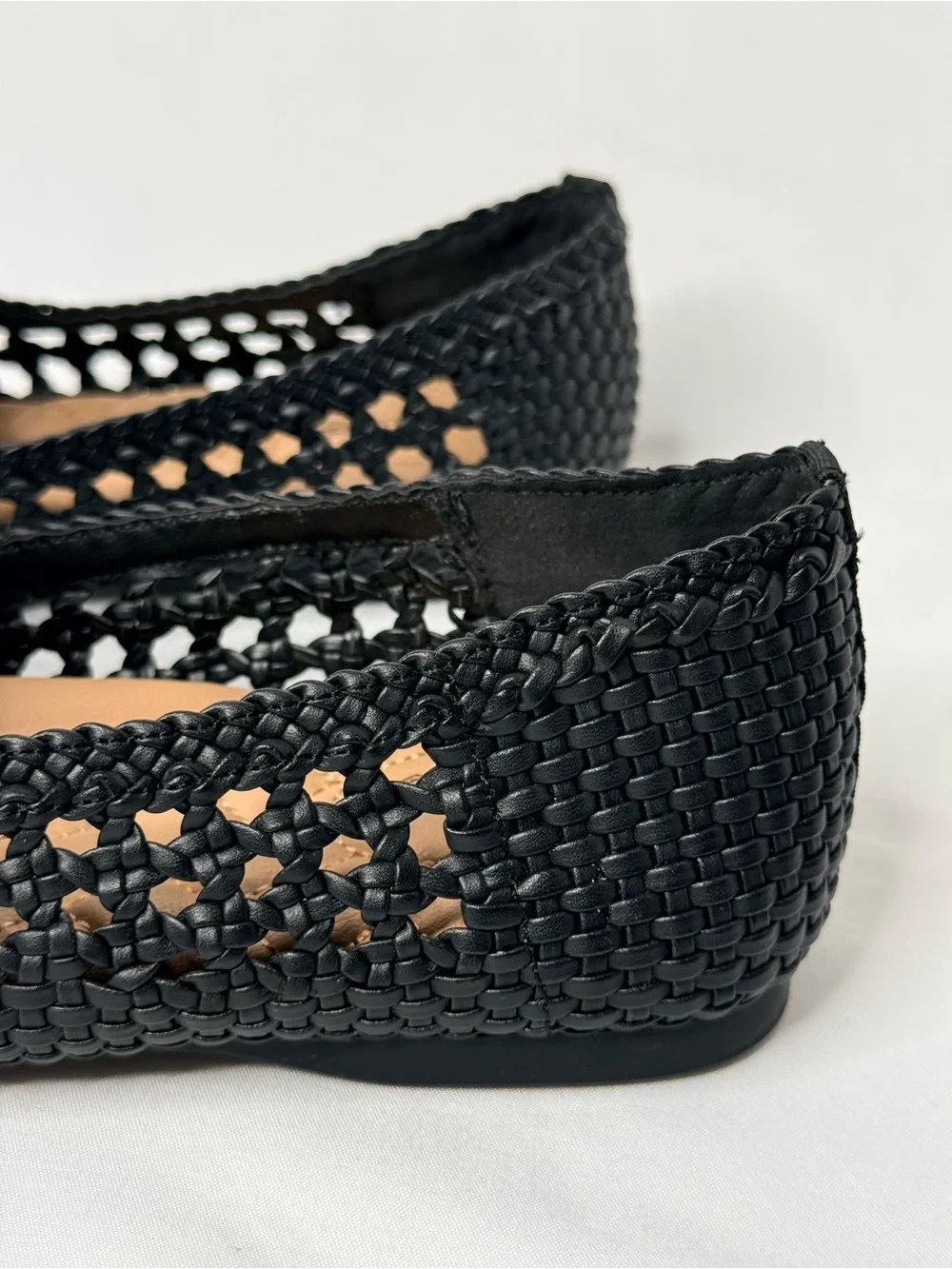 Birdies Men’s Black Woven Slip-On Loafers Size 10